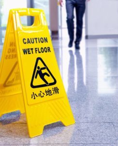 Wet floor sign