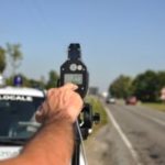 Police monitoring speed
