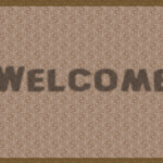 Welcome floor matt