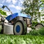 Lawnmower outside