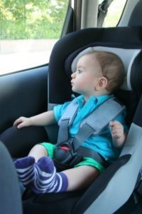 Infant in a car seat