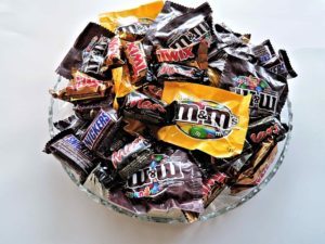 Candy in a container