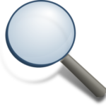 Animated magnifying glass