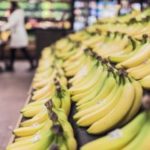 Bananas in a store