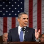 President Obama giving speech