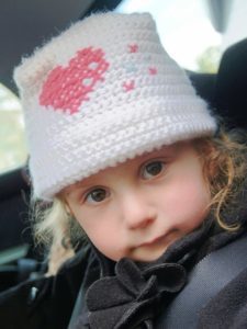 Little girl with winter hat