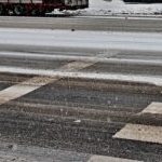Snowy crosswalk