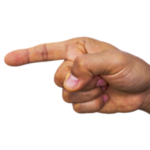 Pointing finger