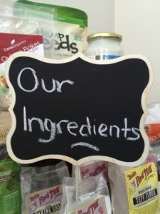 Ingredients sign