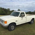 White pickup truck