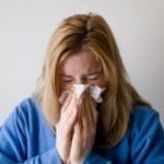 Woman with the flu