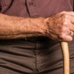 Man using cane