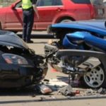 Head on car crash