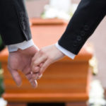 Couple at funeral