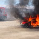 Fiery car