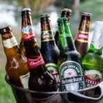 Beers in ice bucket