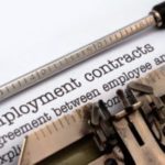 Employment contracts typed out