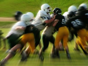 High school football players