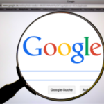 Magnifying glass on Google