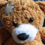 Teddy bear with patch