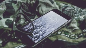 iPhone and glasses