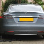 tesla car, car accident