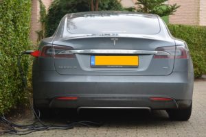 tesla car, car accident