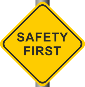 a safety first sign, work injury lawyer